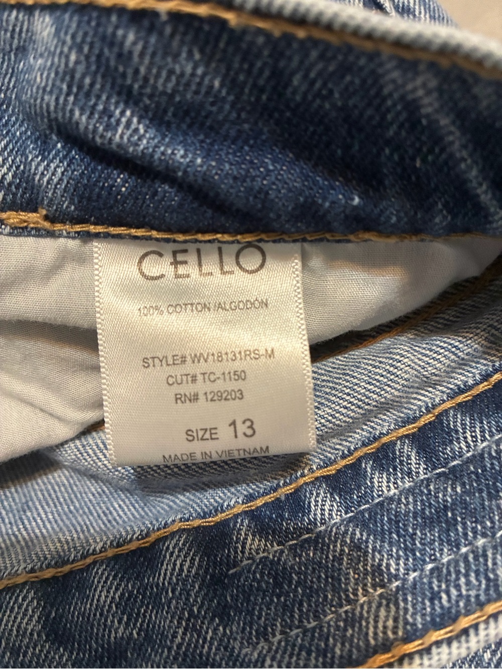 Cello Distressed Blue Denim Jeans - Picture 5 of 5
